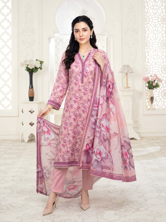 Liam 3pcs Un-Stitched Digital Printed Lawn [D-5136]