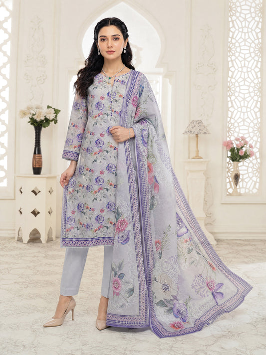 Liam 3pcs Un-Stitched Digital Printed Lawn [D-5137]