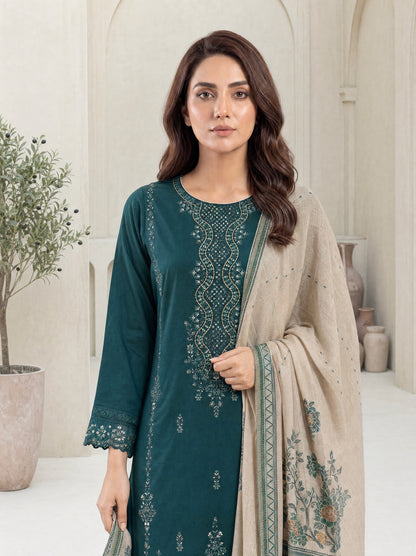 MAHNEER 3pcs Un-Stitched Emb Lawn [D-5231]