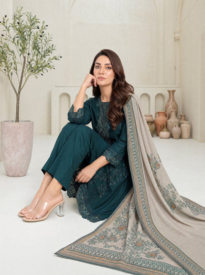 MAHNEER 3pcs Un-Stitched Emb Lawn [D-5231]