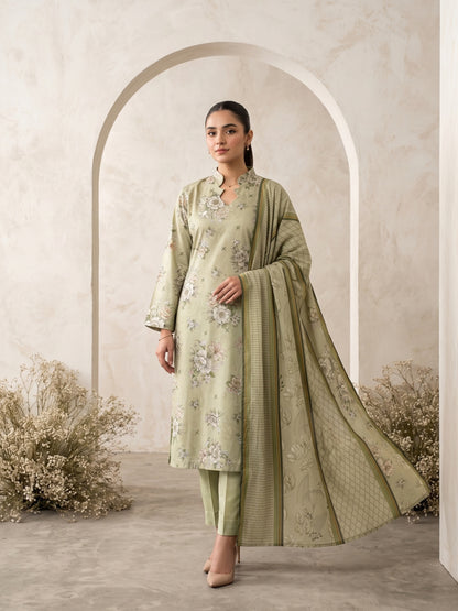 ZEBA 3pcs Un-Stitched Printed Staple [D-6656]