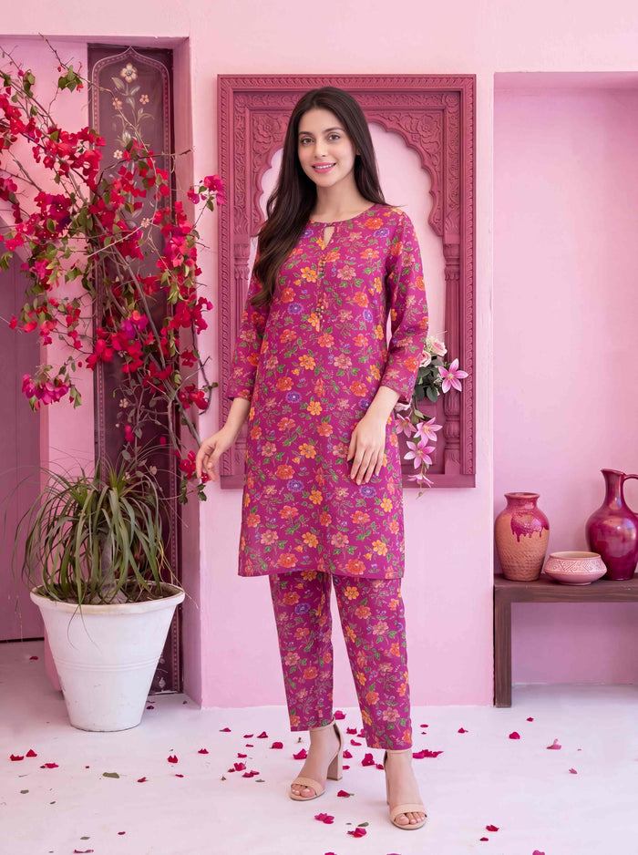 Elif 2pcs Stitched Printed Swiss lawn [D-3488]