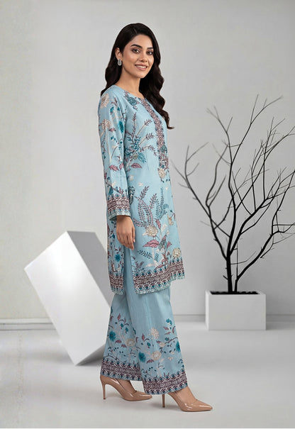 Aura 2pcs Stitched Emb Printed Swiss [D-4328]