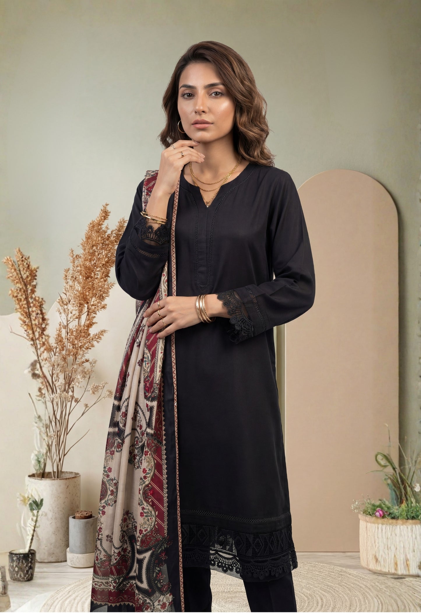 USHNA V1 3pcs Stitched Staple [D-5781]