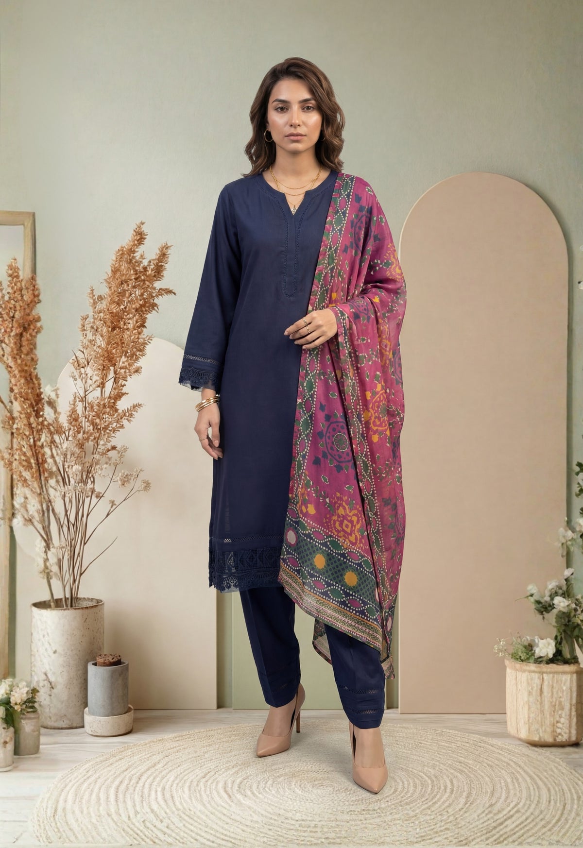 USHNA V1 3pcs Stitched Staple [D-5783]