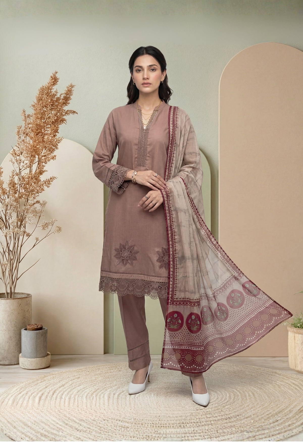 USHNA V2 3pcs Stitched Staple [D-5789]