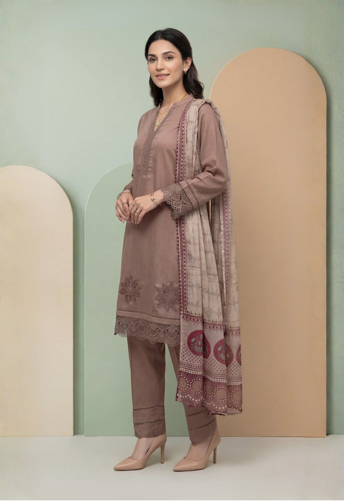 USHNA V2 3pcs Stitched Staple [D-5789]