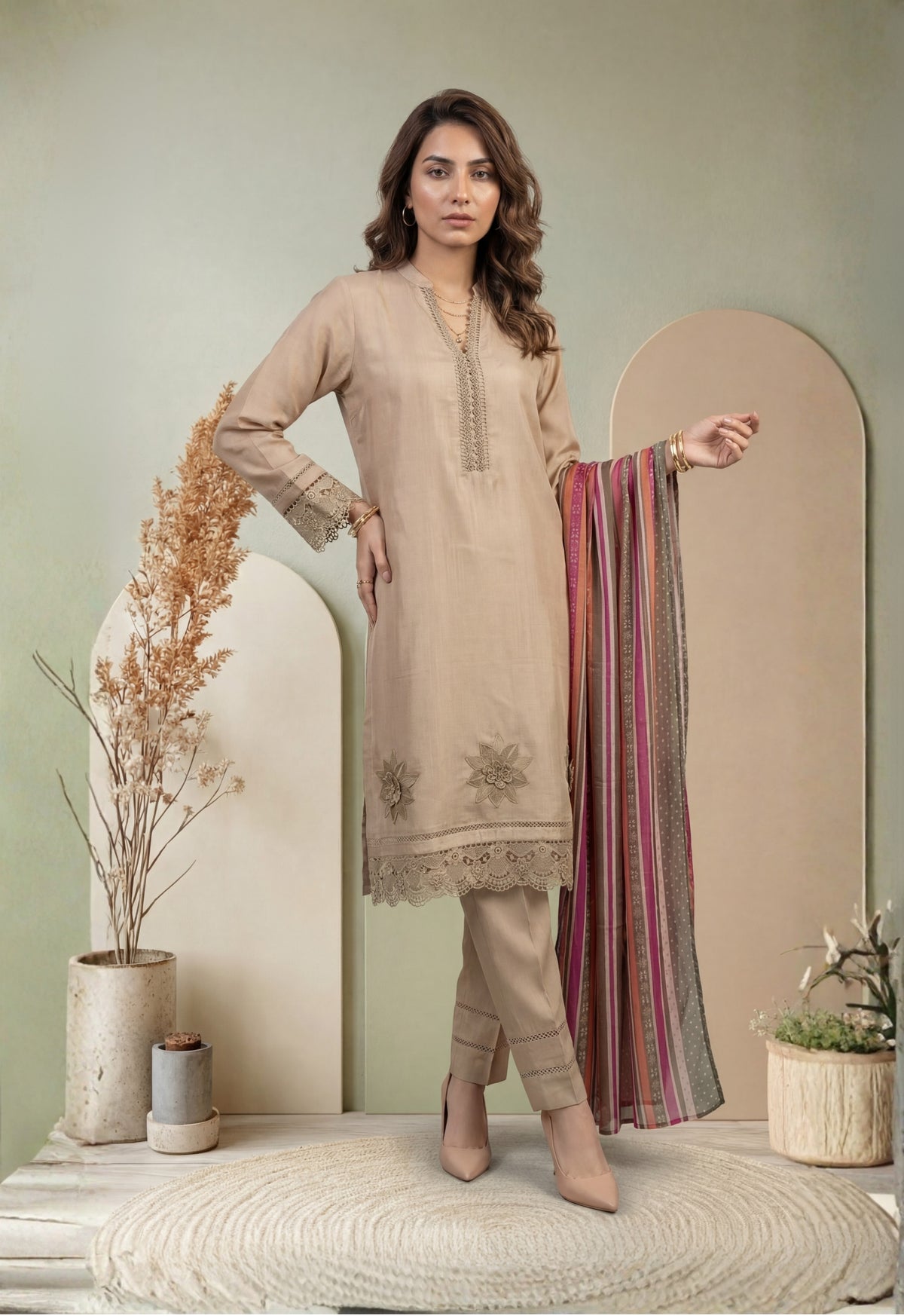 USHNA V2 3pcs Stitched Staple [D-5790]