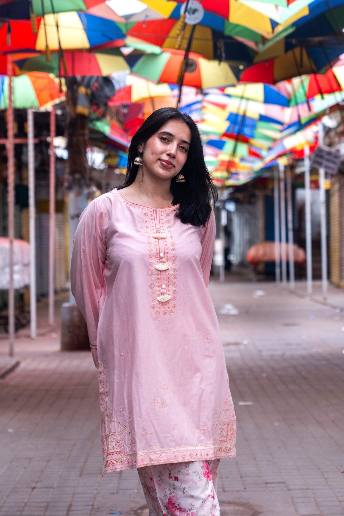 RANG 2pcs Stitched Emb Cotton [D-4445]