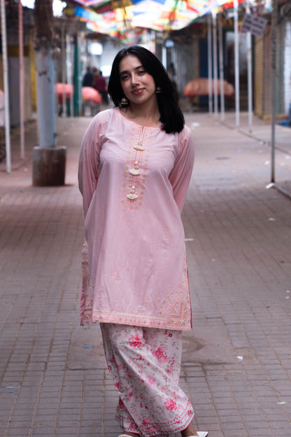 RANG 2pcs Stitched Emb Cotton [D-4445]