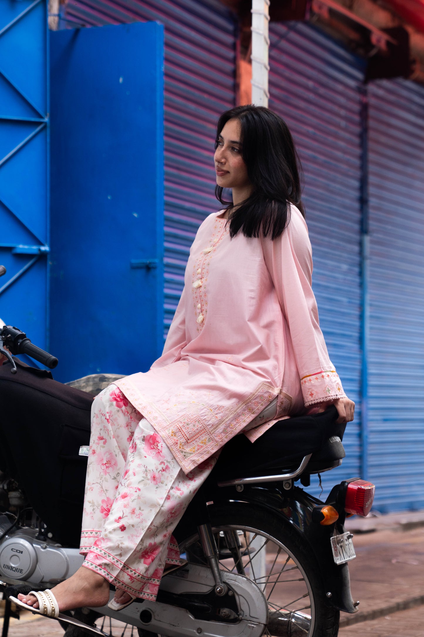 RANG 2pcs Stitched Emb Cotton [D-4445]