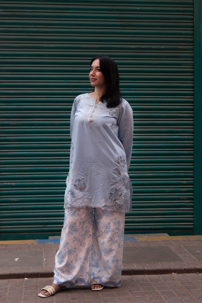 RANG 2pcs Stitched Emb Cotton [D-4447]