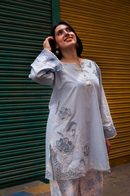 RANG 2pcs Stitched Emb Cotton [D-4447]
