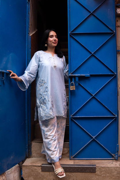 RANG 2pcs Stitched Emb Cotton [D-4447]