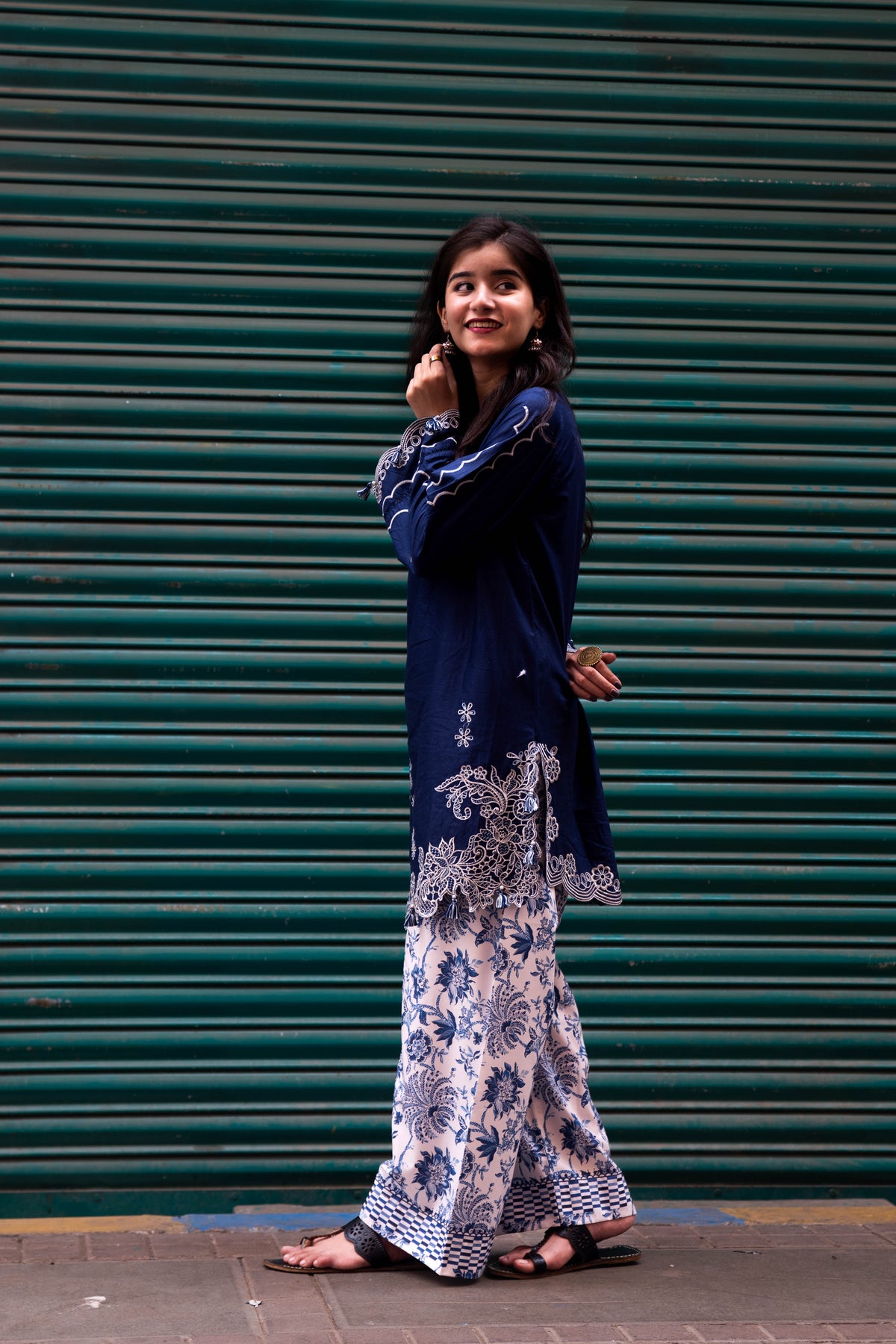 RANG 2pcs Stitched Emb Cotton [D-4444]