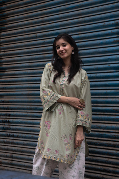 RANG 2pcs Stitched Emb Cotton [D-4446]