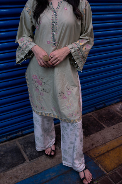 RANG 2pcs Stitched Emb Cotton [D-4446]