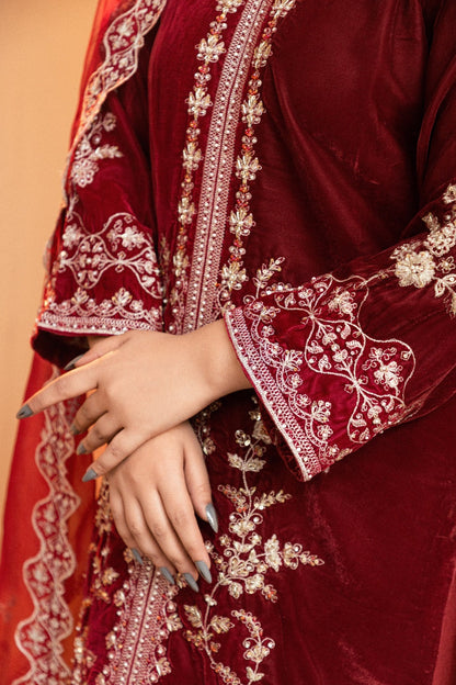 TK-079 - Luxury Hand Work Velvet 3-pcs