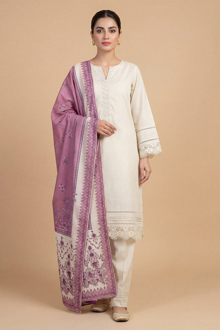 Nayyab 3pcs Stitched Ayudia Solid [D-5308]