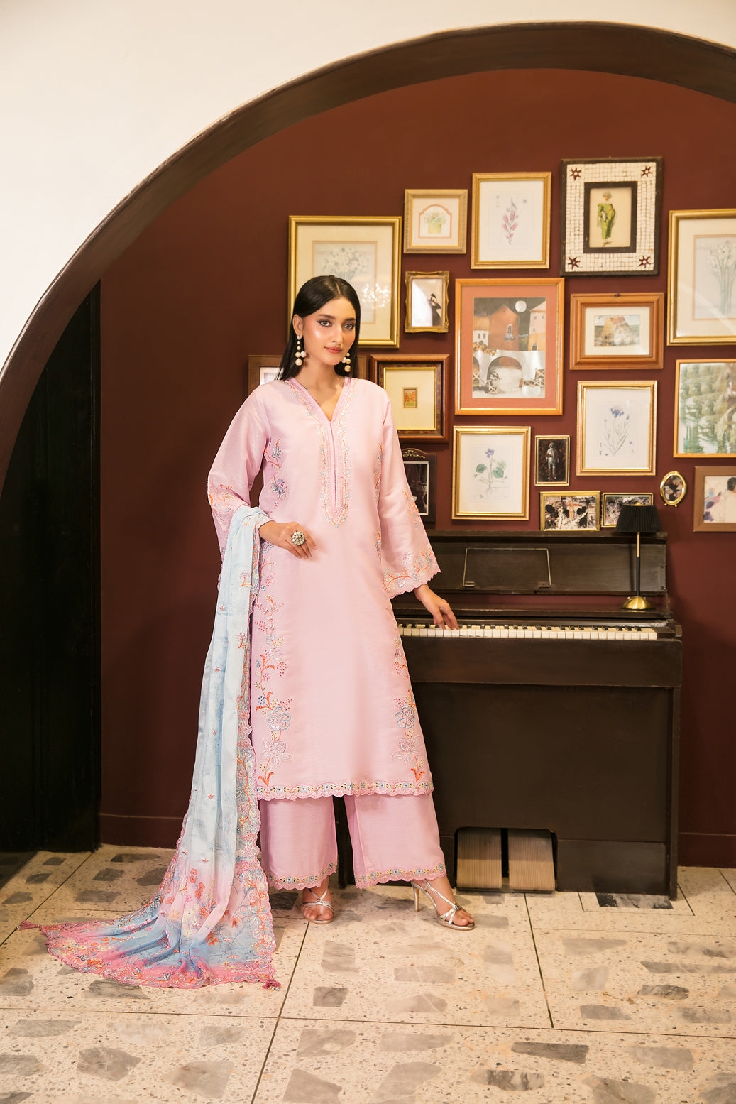TK-176 Chandni silk 3-pcs