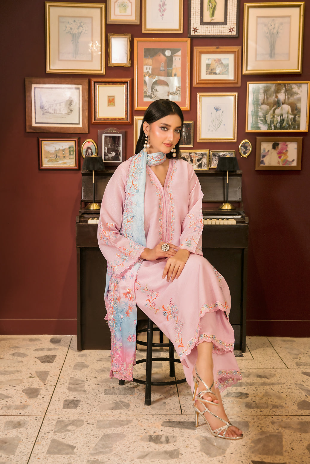 TK-176 Chandni silk 3-pcs