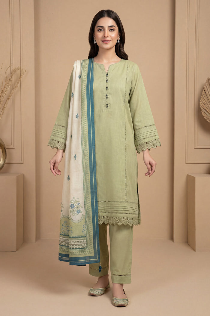 Nayyab 3pcs Stitched Ayudia Solid [D-5303]