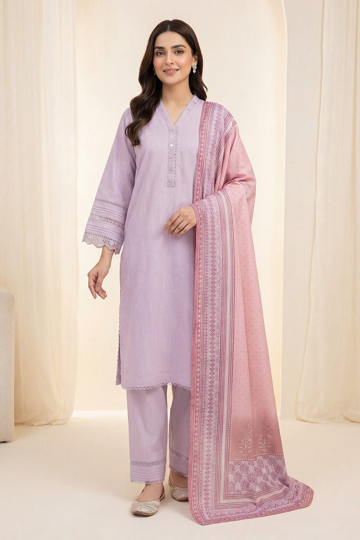 Nayyab 3pcs Stitched Ayudia Solid [D-5307]