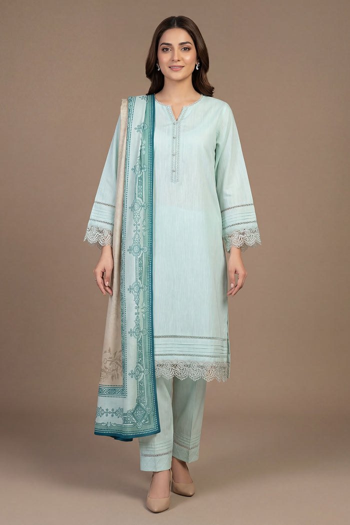 Nayyab 3pcs Stitched Ayudia Solid [D-5309]