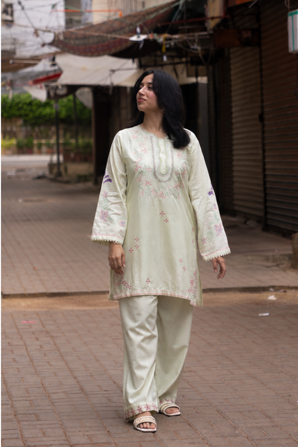 ANDAAZ 2pcs Stitched Emb Cotton [D-4943]