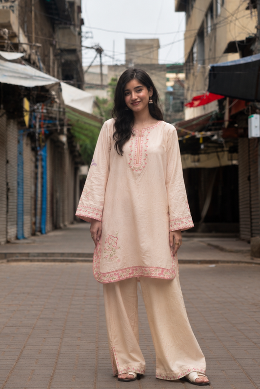 ANDAAZ 2pcs Stitched Emb Cotton [D-4944]