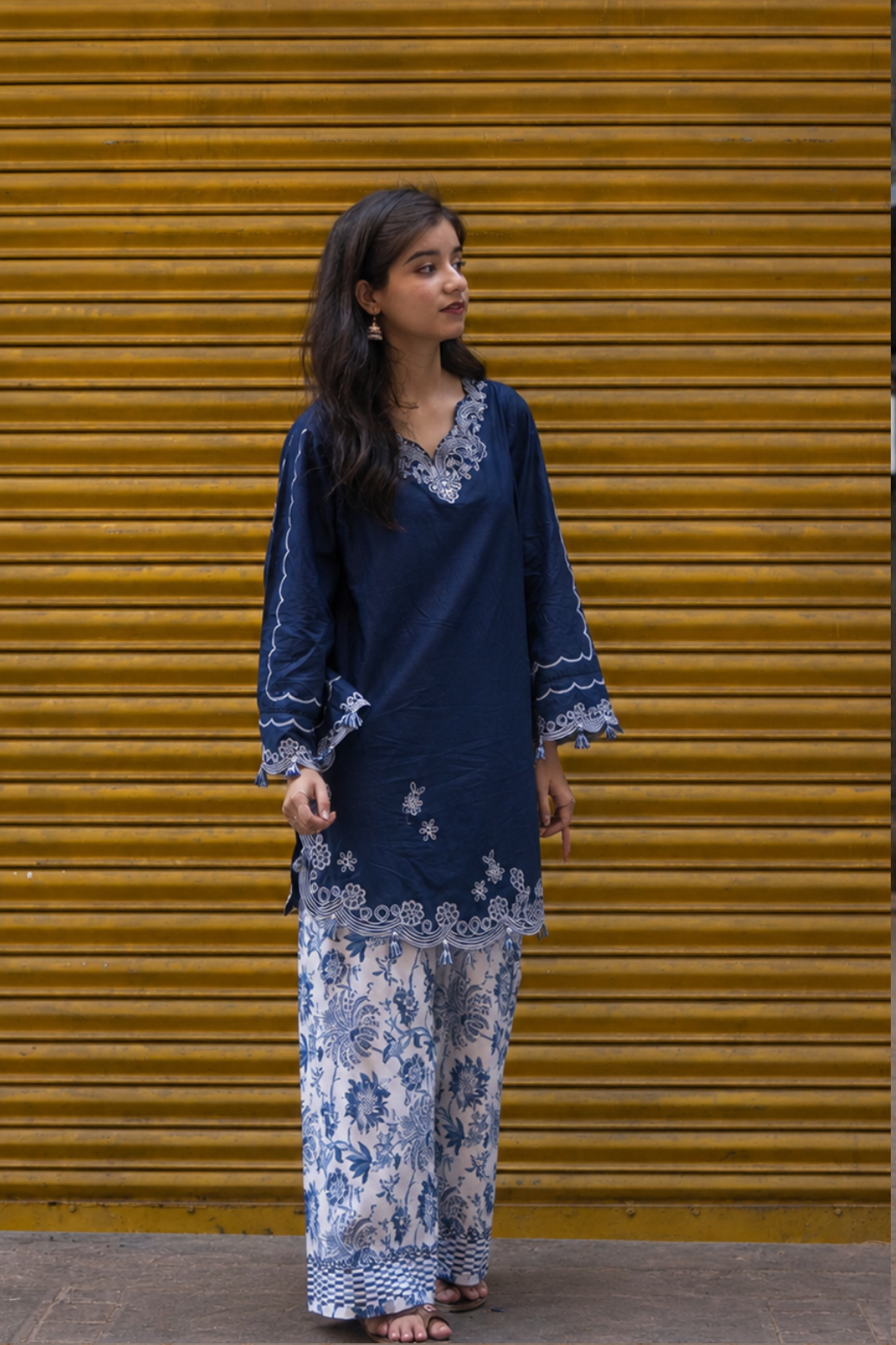 RANG 2pcs Stitched Emb Cotton [D-4444]