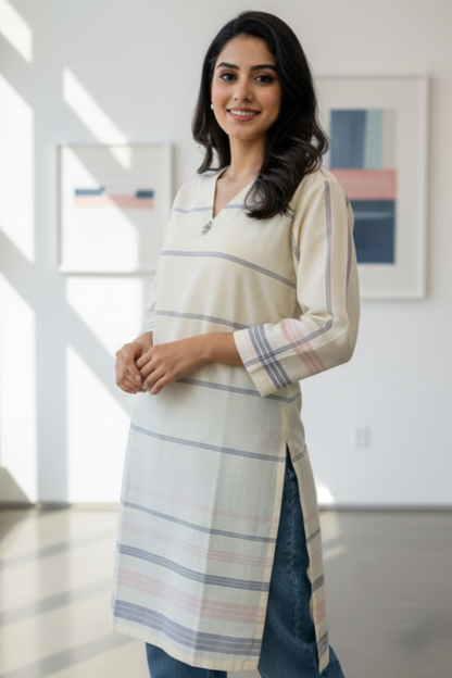 D- 1123 - Rangoli Kurti