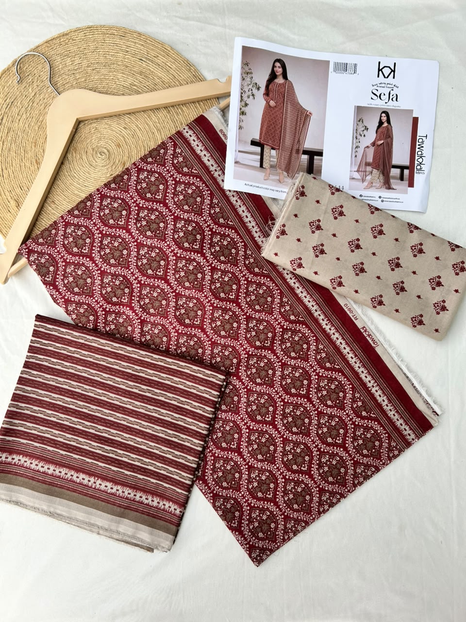 Sefa 3pcs Un-Stitched Printed Lawn [D-4144]