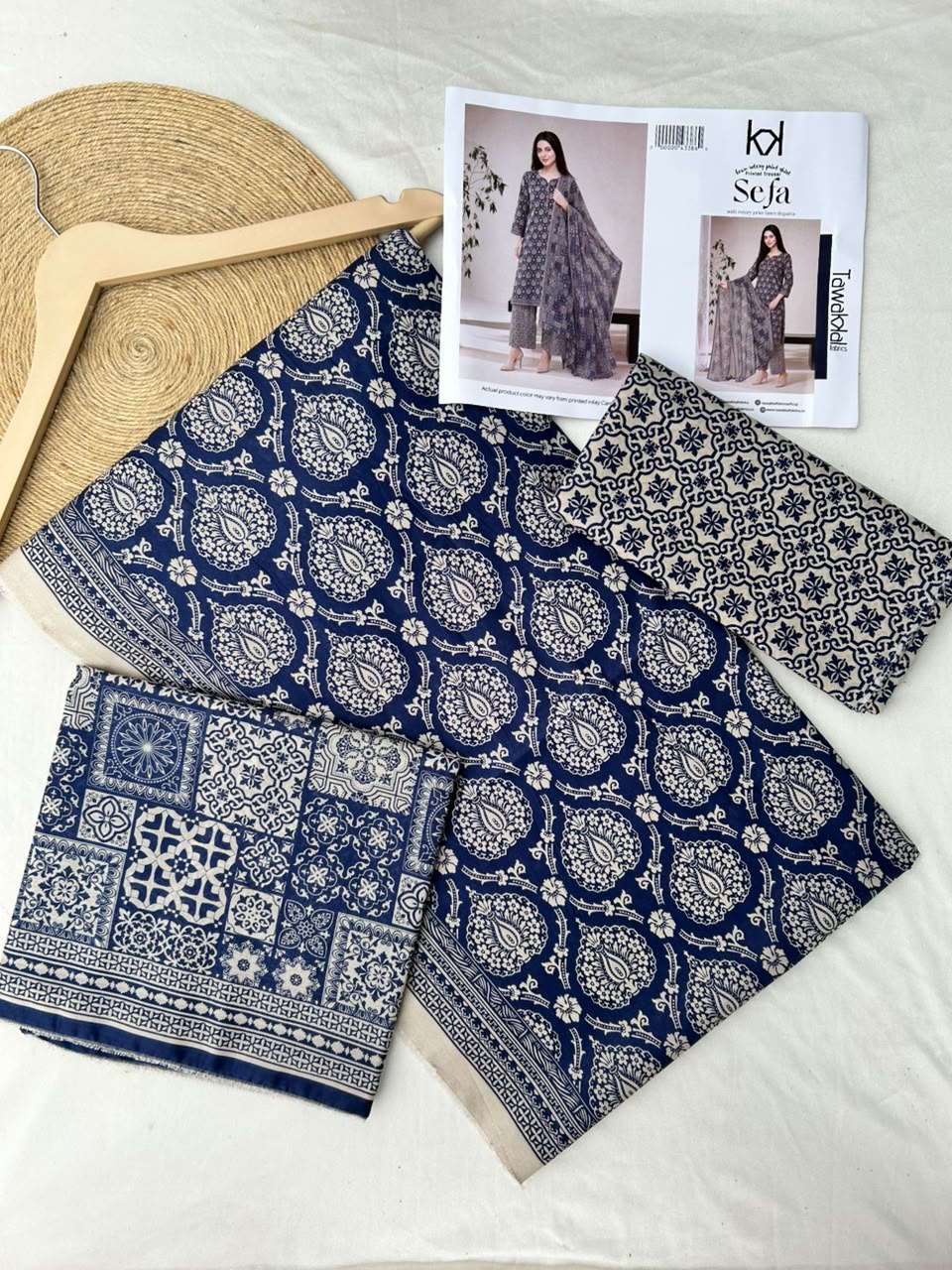 Sefa 3pcs Un-Stitched Printed Lawn [D-4139]