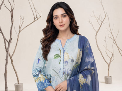 NAAZ 3pcs Un-Stitched Printed Lawn [D-4929]