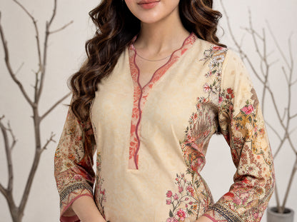NAAZ 3pcs Un-Stitched Printed Lawn [D-4921]
