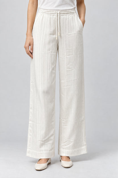 Double Stripe Wide Leg Trouser