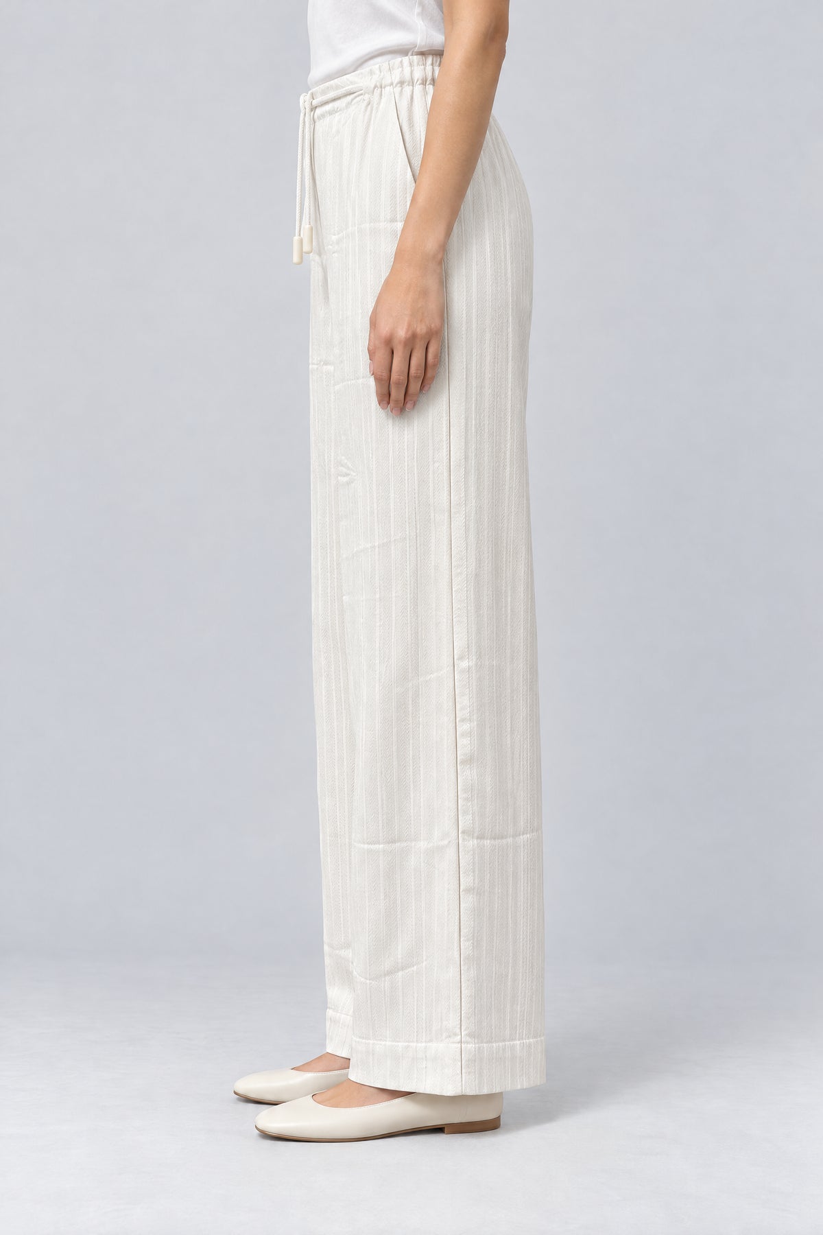Double Stripe Wide Leg Trouser
